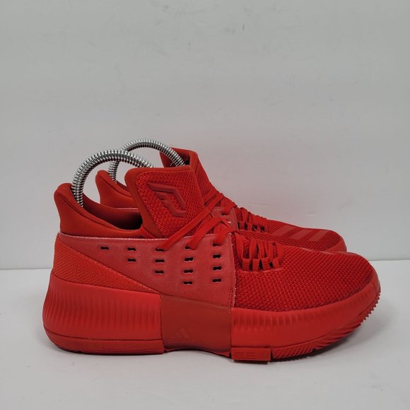 Adidas Dame 3 Damian Lillard 2016 Basketball Youth Red Shoes BW0481 US Size 4.5
